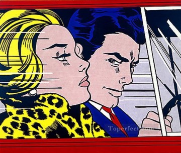 in the car 1963 POP Artists Oil Paintings